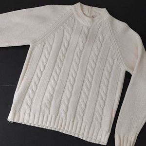Vtg 60s Knit Chunky Fisherman Sweater Jerry Marks